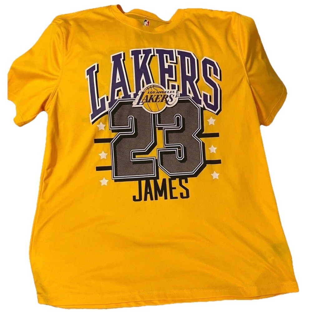 Los Angeles Lakers Men's NBA‎ Lebron James 23 Jersey Shirt Short Sleeve Large